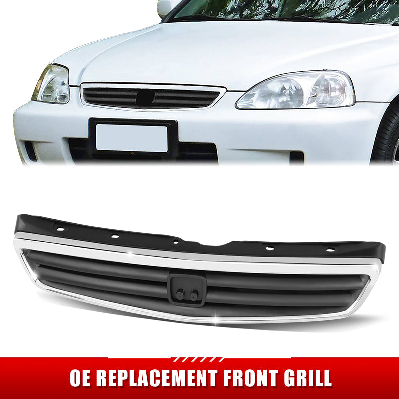 Factory Replacement Grille <br>99-00 Honda Civic 4Dr