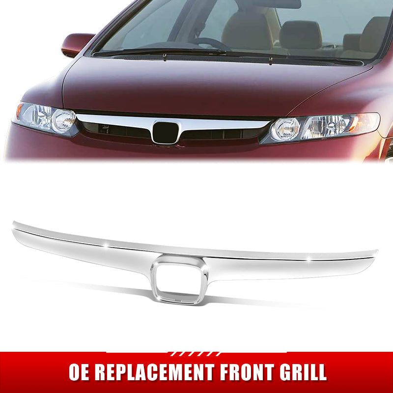 Factory Replacement Grille <br>06-08 Honda Civic 1.8L Sedan