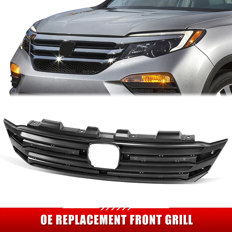 Factory Replacement Grille <br>16-18 Honda Pilot