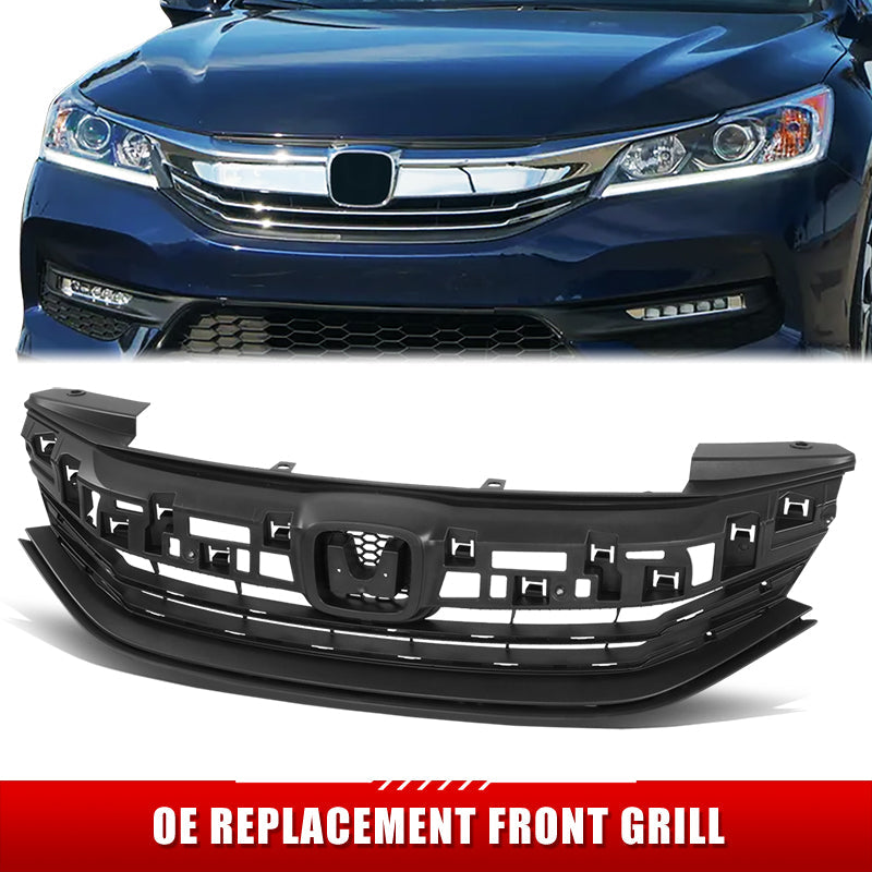 Factory Replacement Grille <br>16-17 Honda Accord 4Dr