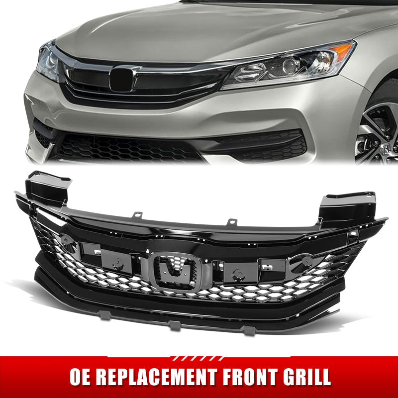 Factory Replacement Grille <br>16-17 Honda Accord 2Dr