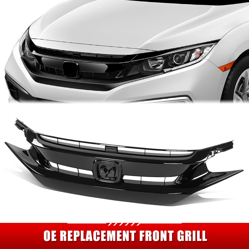 Factory Replacement Grille <br>20-21 Honda Civic Hatchback