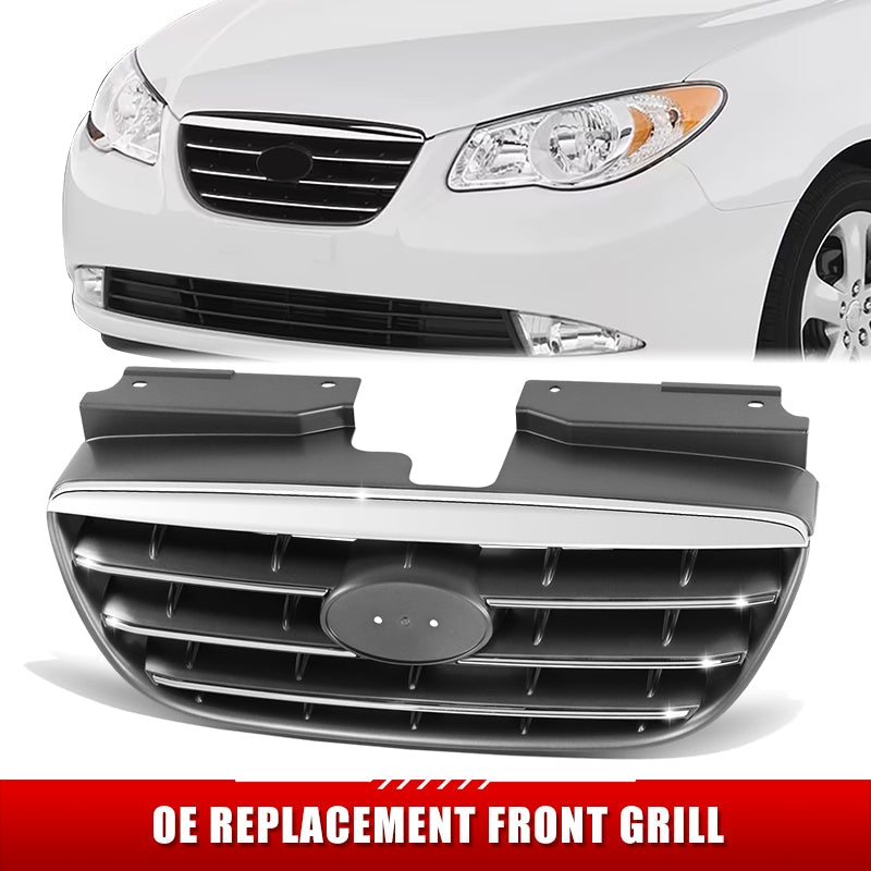 Factory Replacement Grille <br>07-09 Hyundai Elantra