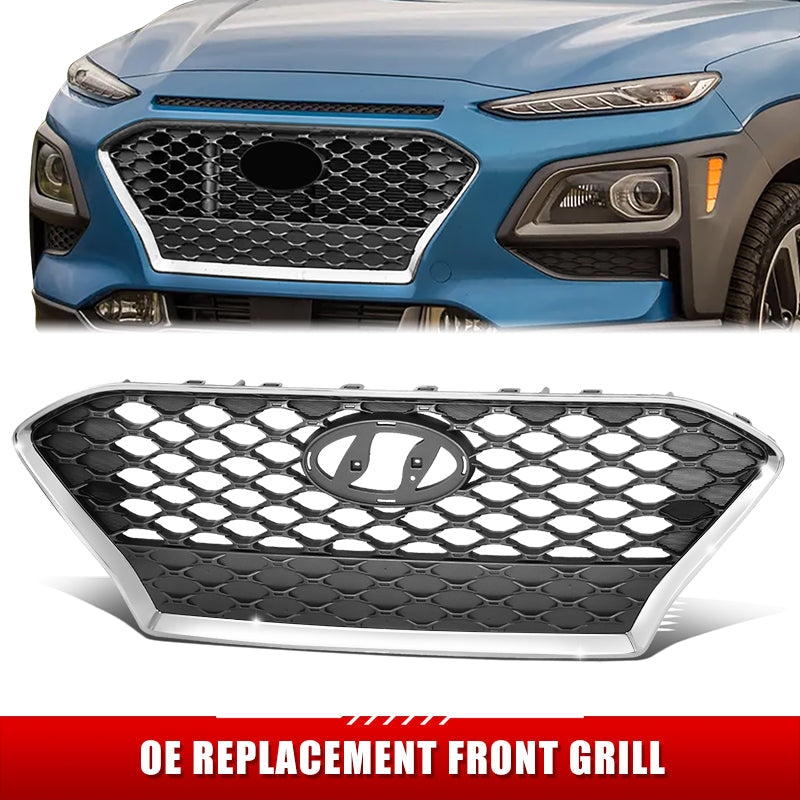 Factory Replacement Grille (Silver) <br>18-21 Hyundai Kona