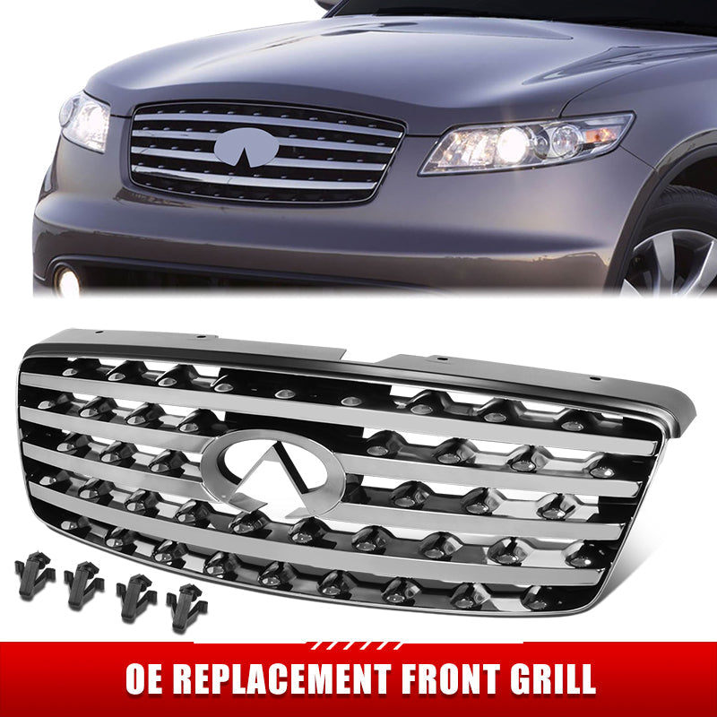 Factory Replacement Horizontal Slats Grille <br> 2005 Infiniti FX35 FX45