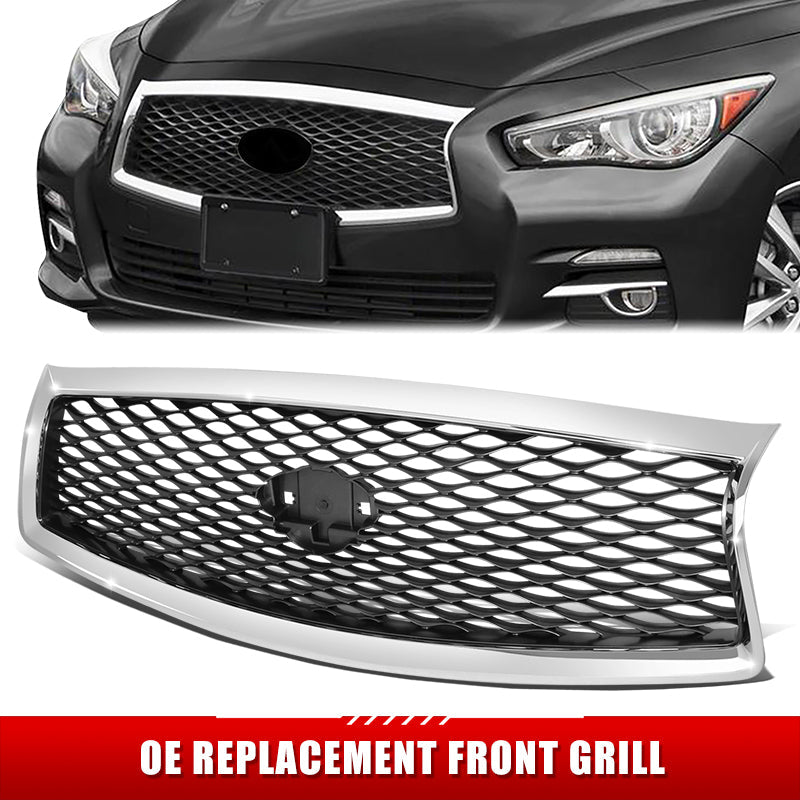 Factory Replacement Diamond Mesh Grille <br> 14-17 infiniti Q50