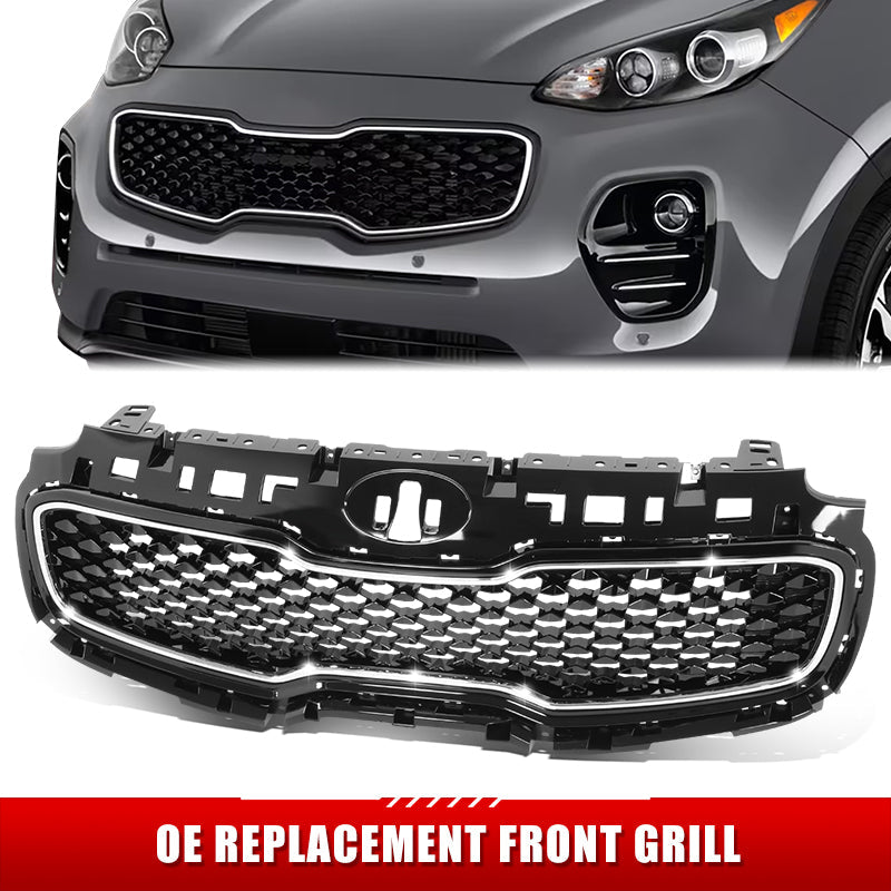 Factory Replacement Grille <br>17-19 Kia Sportage