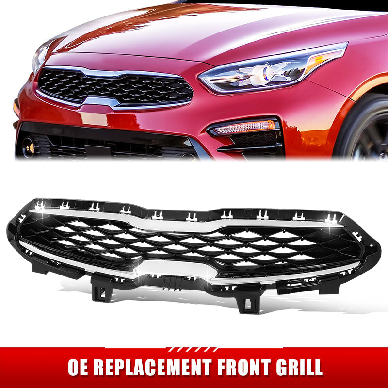 Factory Replacement Grille <br>19-21 Kia Forte EX, S 4Dr