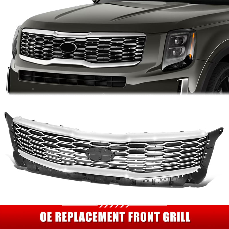 Factory Replacement Grille <br>20-22 Kia Telluride