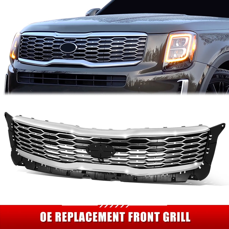 Factory Replacement Grille <br>20-22 Kia Telluride SX/Limited