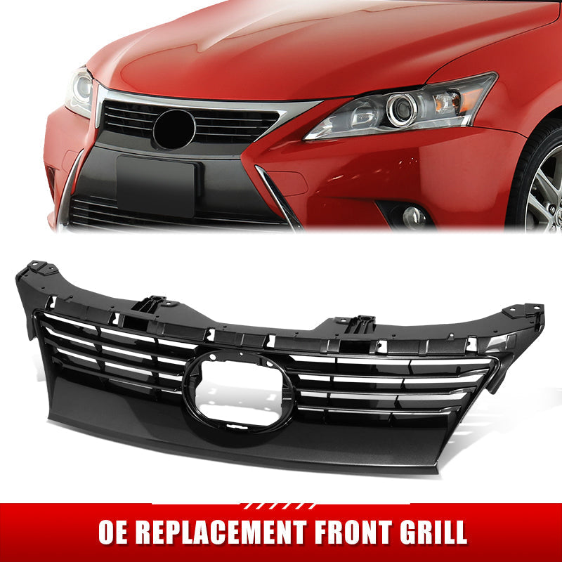 Factory Replacement Horizontal Slats Grille <br> 14-17 Lexus CT200H