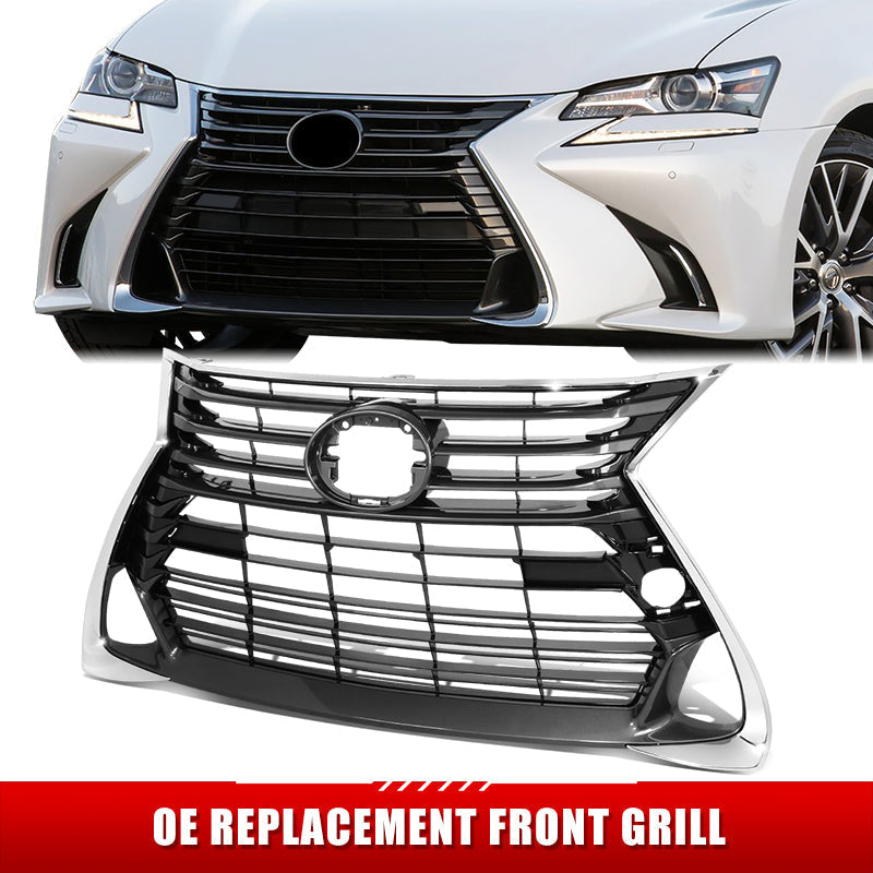 Factory Replacement Horizontal Slats Grille <br> 16-20 Lexus GS200T GS350 GS450H