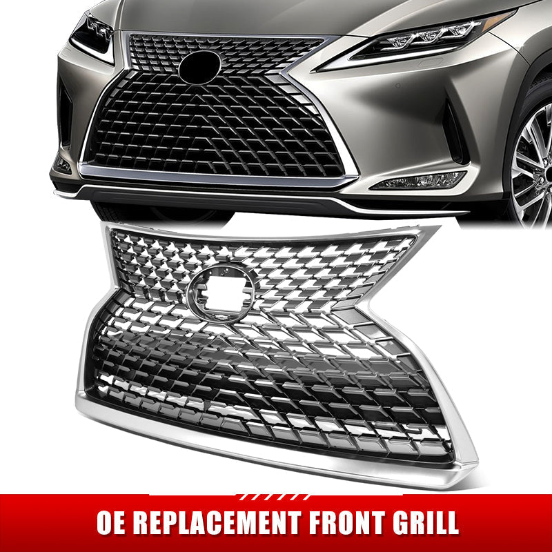 Factory Replacement Black Mesh Grille <br> 20-22 Lexus RX350 RX450H RX450HL