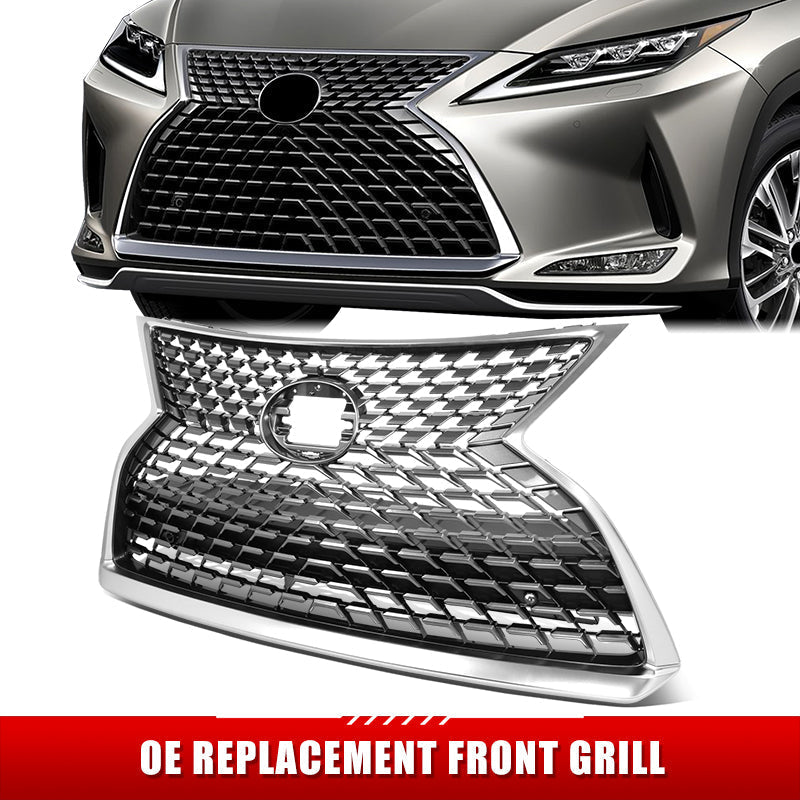 Factory Replacement Black Mesh Grille <br> 20-22 Lexus RX350 RX450H RX450HL