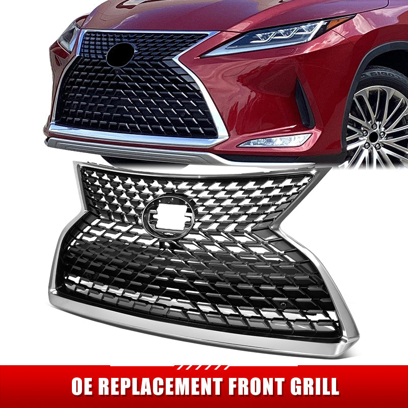 Factory Replacement Black Mesh Grille <br> 20-22 Lexus RX350 RX450H RX450HL