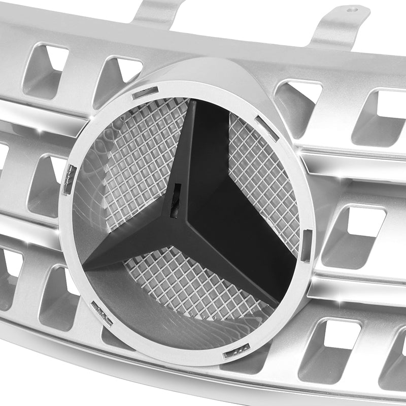 Factory Replacement Grey Horizontal Slats Grille <br> 06-08 Benz ML320/350/500/550