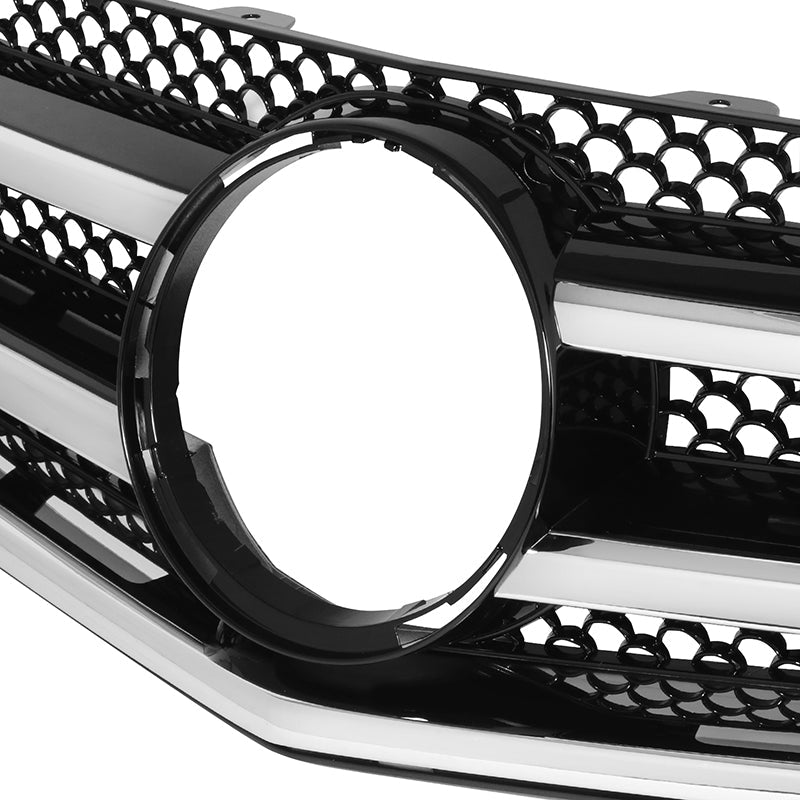 Factory Replacement Diamond Mesh Grille <br> 08-11 Benz C-Series