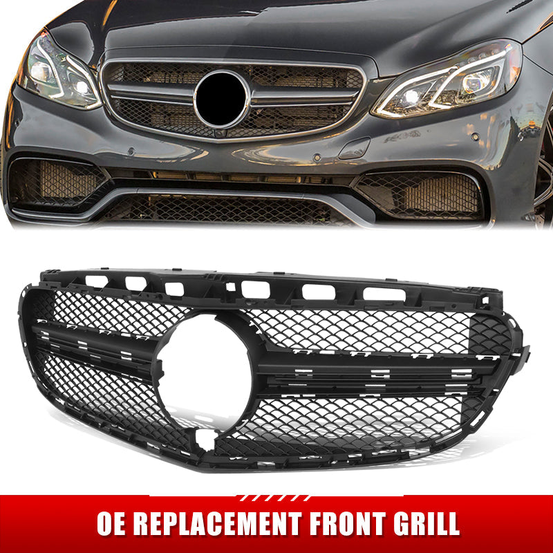 Factory Replacement Diamond Mesh Grille <br> 14-15 Benz E63 AMG