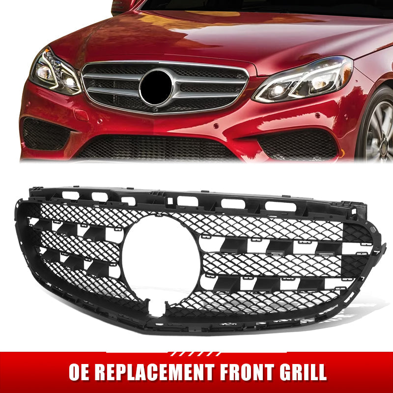 Factory Replacement Diamond Mesh Grille <br> 14-15 Benz E250/300/350/400/550