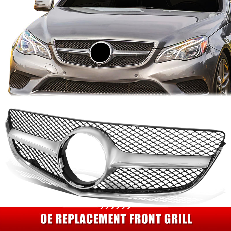 Factory Replacement Diamond Mesh Grille <br> 14-17 Benz E350/400/550