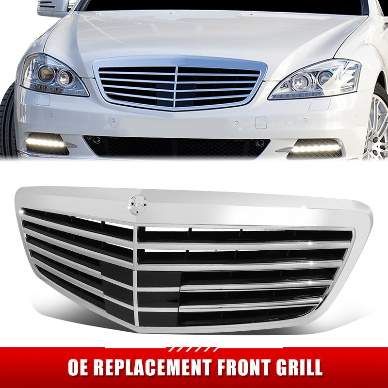 Factory Replacement Horizontal Slat Grille <br> 10-13 Benz S350/400/450/550/63 AMG