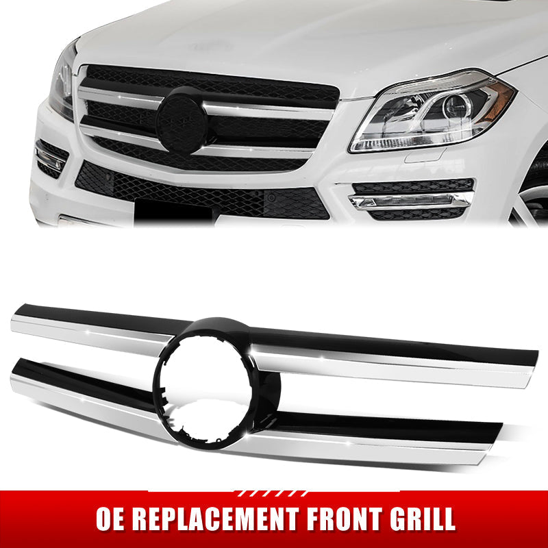 Factory Replacement Grille w/Badge Slot <br> 13-16 Benz GL350/450/550