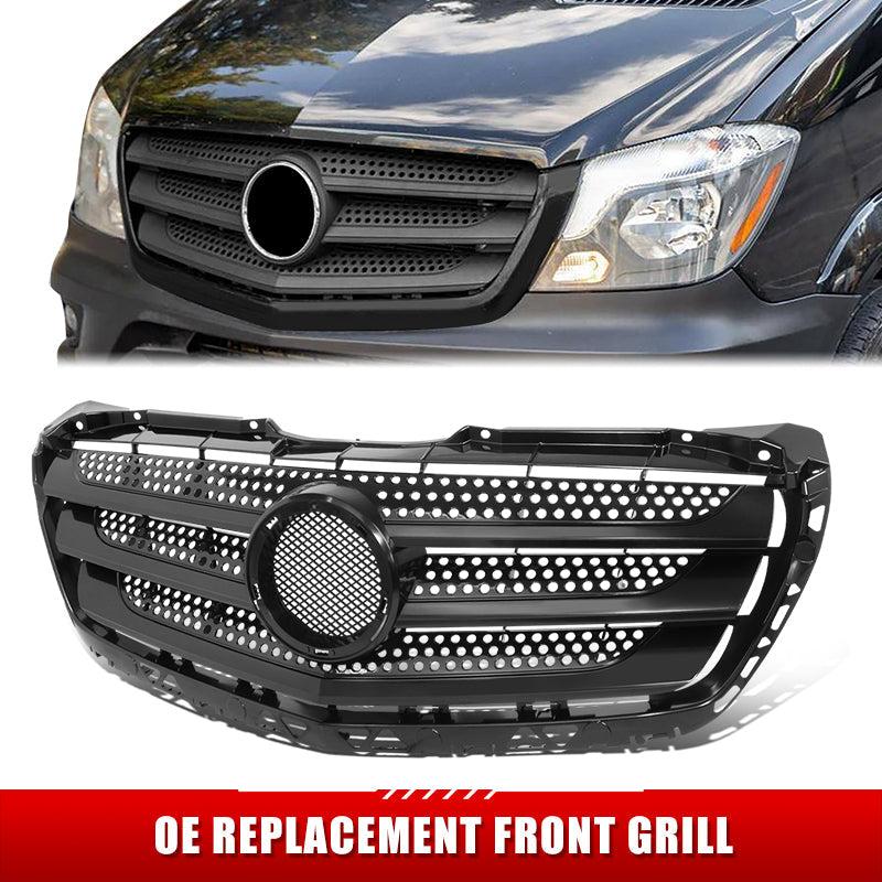 Factory Replacement Grille w/Badge Slot <br> 14-18 Benz Sprinter 2500 3500