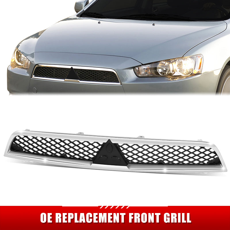 Factory Replacement Grille <br>08-15 MIT Lancer w/o Ralliart