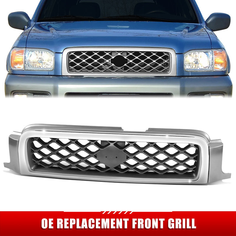 Factory Replacement Grille <br>99-01 Nissan Pathfinder W/Chrome Moulding