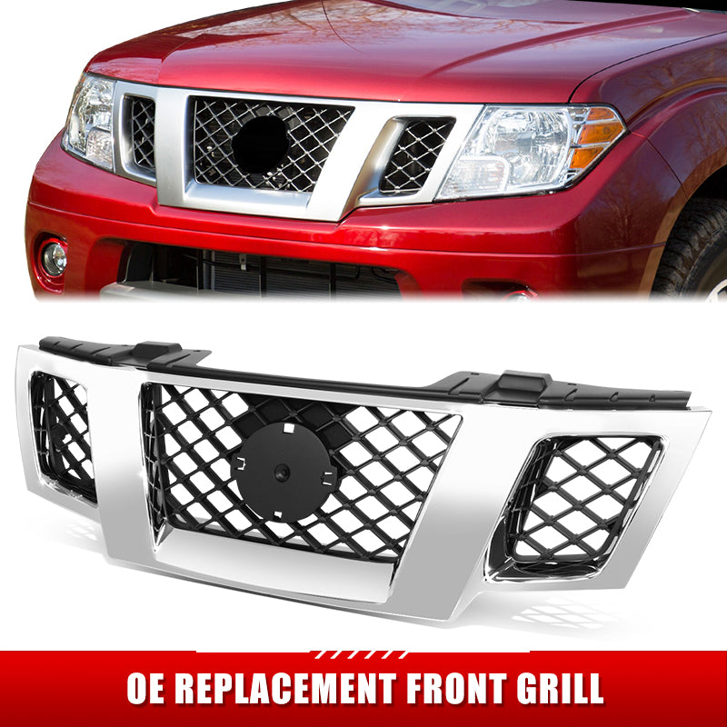 Factory Replacement Diamond Mesh Grille <br> 09-16 Nissan Frontier