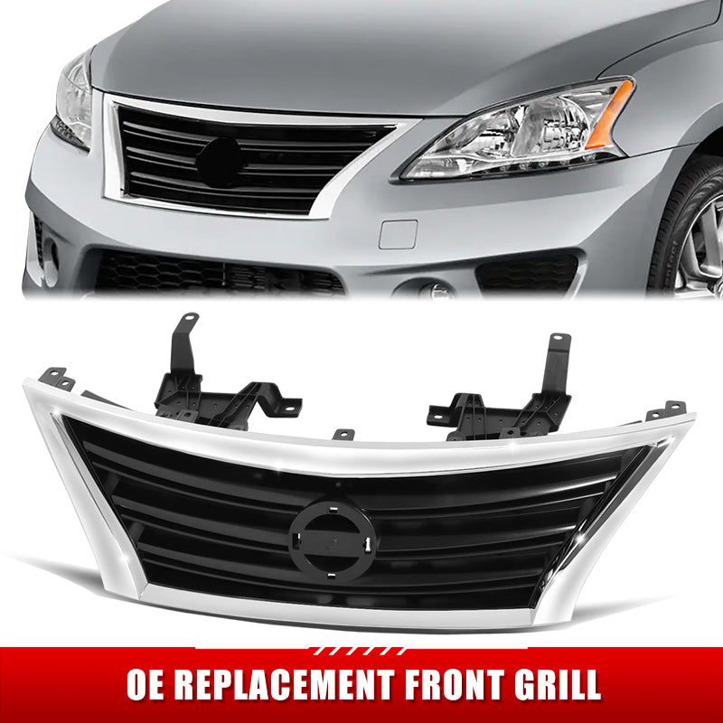 Factory Replacement Grille <br>13-15 Nissan Sentra