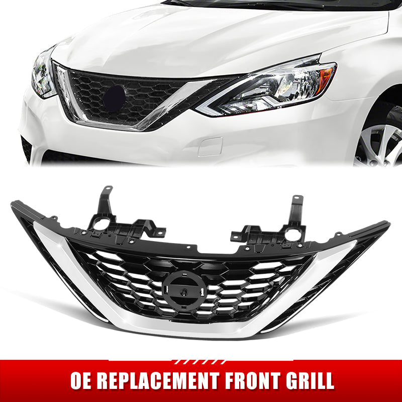 Factory Replacement Grille <br>16-19 Nissan Sentra