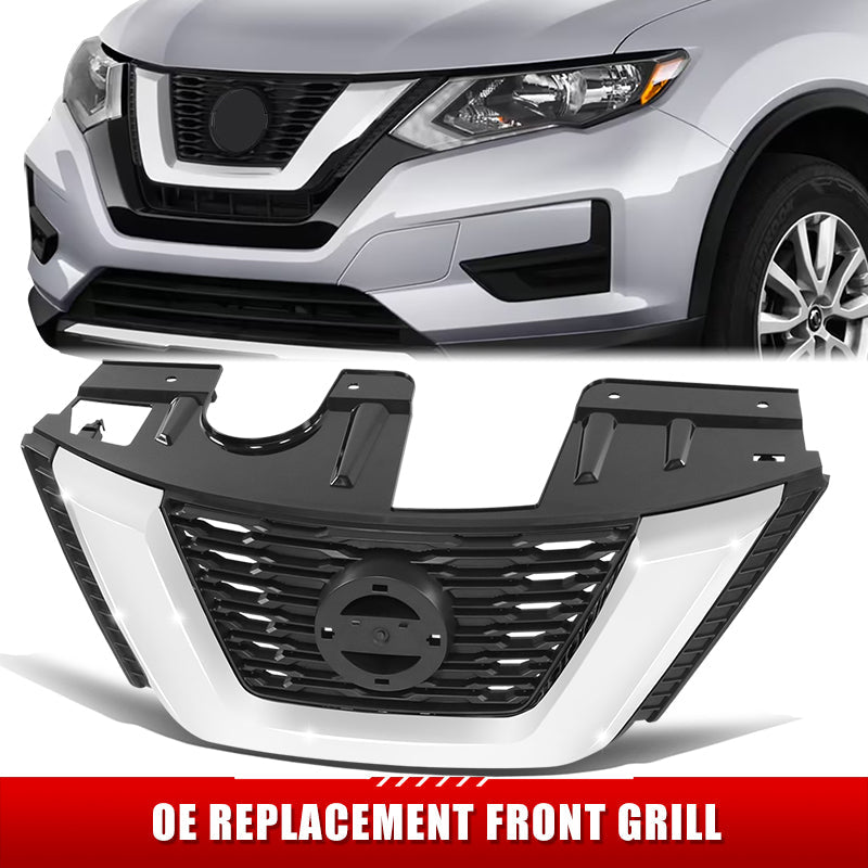 Factory Replacement Grille <br>17-18 Nissan Rogue S, SL, SV