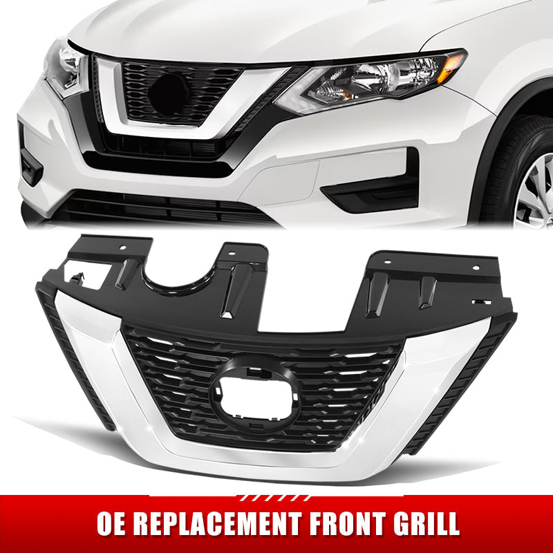 Factory Replacement Grille <br>18-20 Nissan Rogue SL, SV