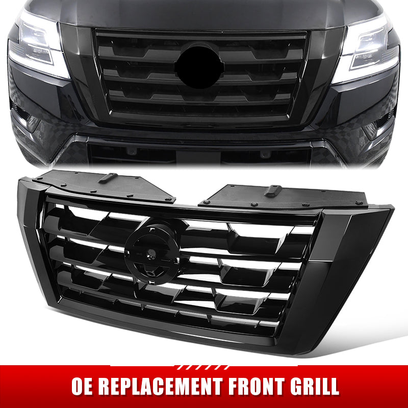 Factory Replacement Horizontal Mesh Grille <br> 21-22 Nissan Armada