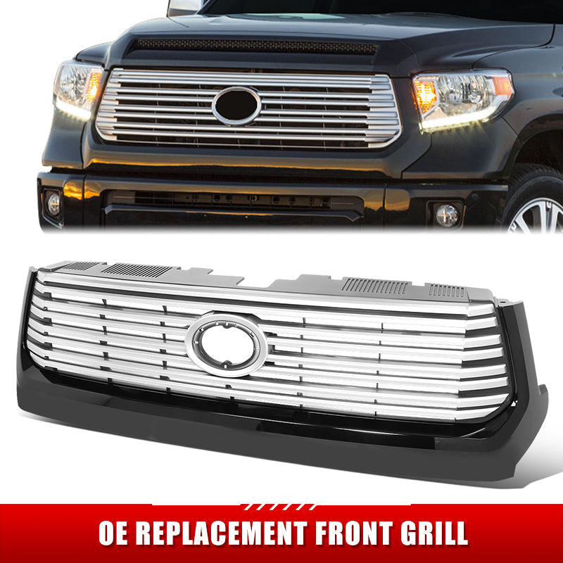 Factory Replacement Horizontal Slats Grille <br> 14-17 Toyota Tundra Platinum