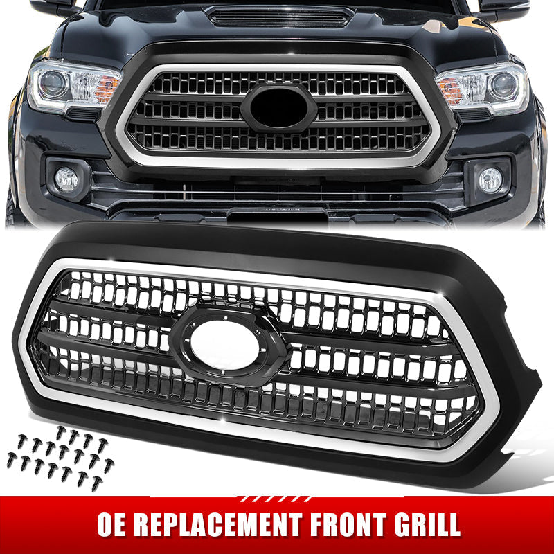 Factory Replacement Grille w/Badge Slot <br> 16-17 Toyota Tacoma TRD Sport