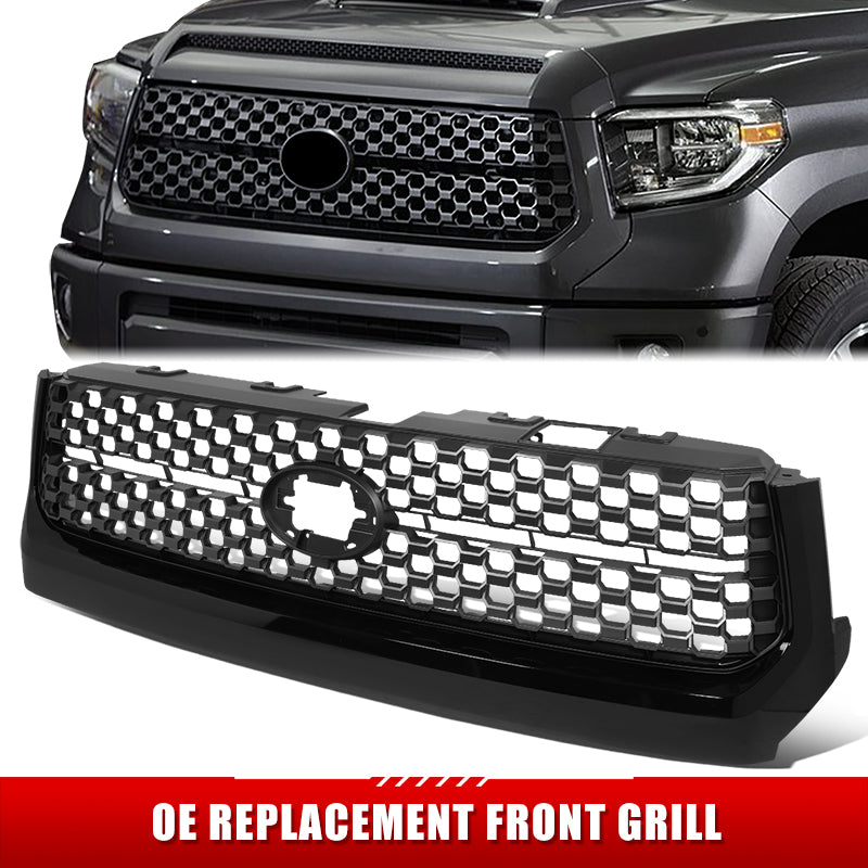 Factory Replacement Honeycomb Grille <br> 18-21 Toyota Tundra Standard