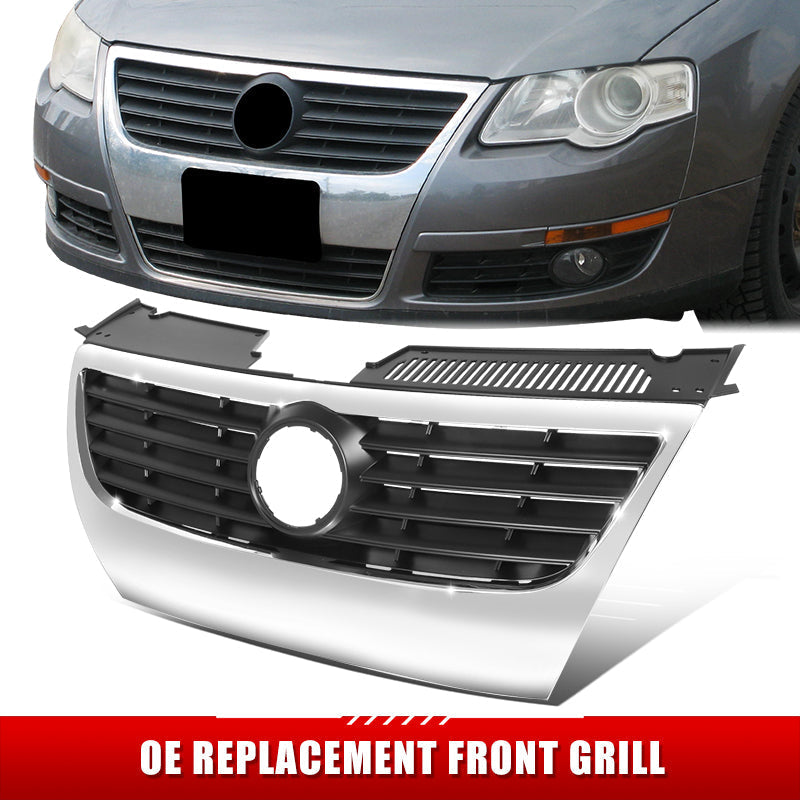 Factory Replacement Black Slat Grille <br> 06-10 Volkswagen Passat