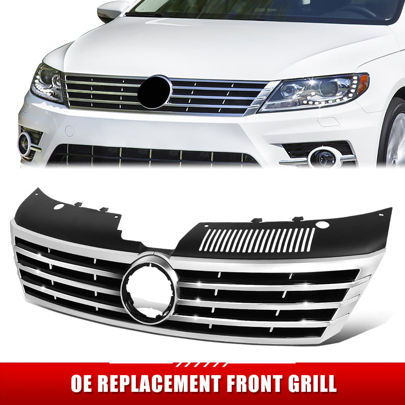 Factory Replacement Horizontal Slots Grille <br> 13-16 Volkswagen CC