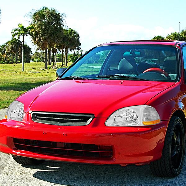 Factory Style Headlight (Left) <br>96-98 Honda Civic