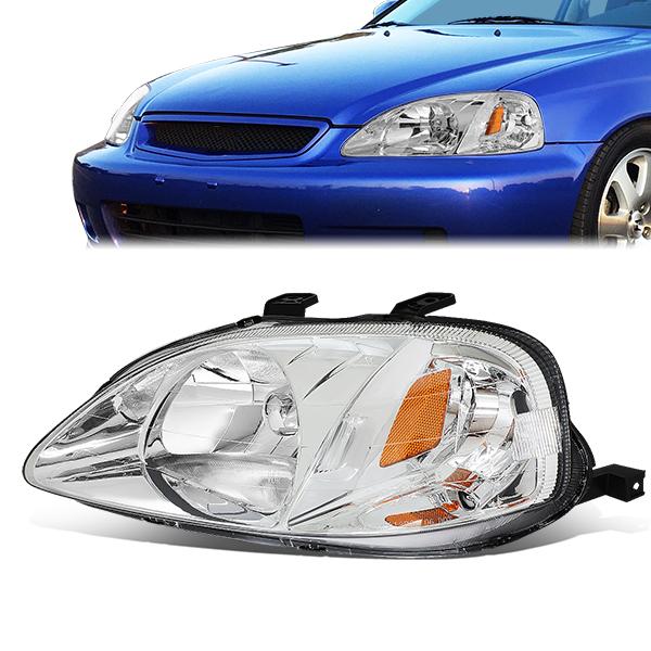 Factory Style Headlight (Left) <br>99-00 Honda Civic