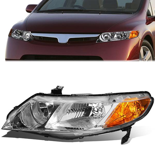 Factory Style Headlight (Left) <br>06-11 Honda Civic Sedan