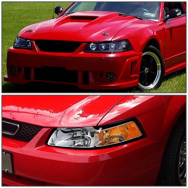 Factory Style Headlight (Left) <br>99-04 Ford Mustang