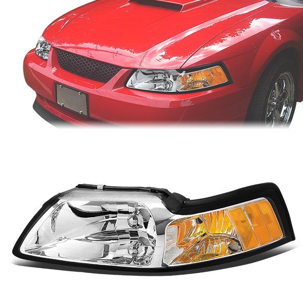 Factory Style Headlight (Left) <br>99-04 Ford Mustang