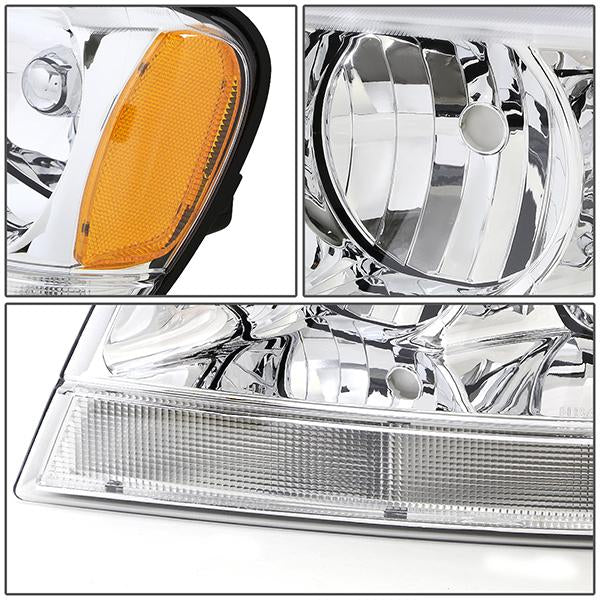 Factory Style Headlight (Left) <br>99-04 Jeep Grand Cherokee WJ