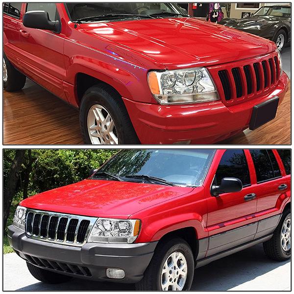 Factory Style Headlight (Left) <br>99-04 Jeep Grand Cherokee WJ