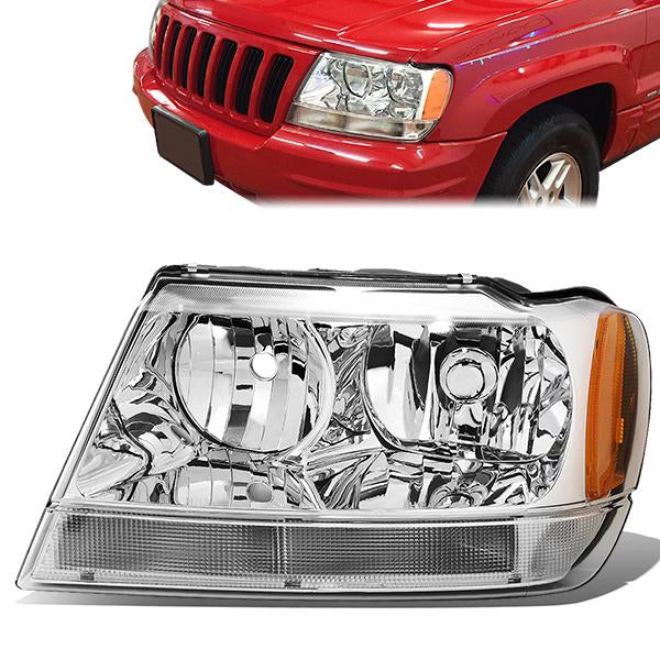 Factory Style Headlight (Left) <br>99-04 Jeep Grand Cherokee WJ