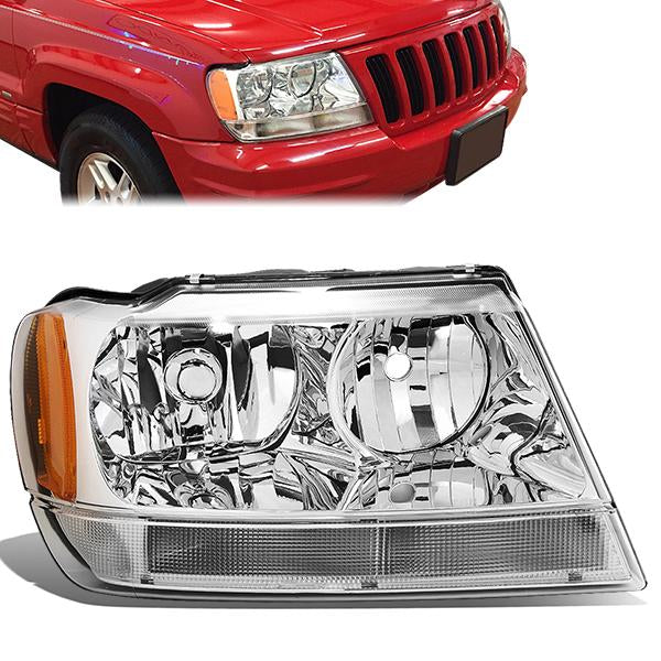 Factory Style Headlight (Right) <br>99-04 Jeep Grand Cherokee WJ