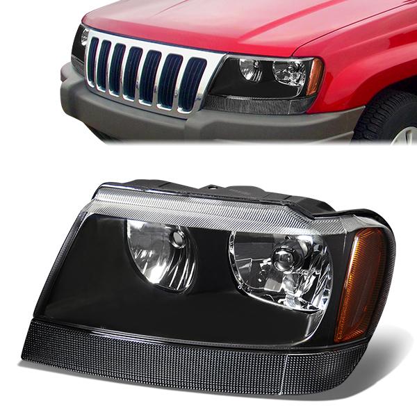 Factory Style Headlight (Left) <br>99-04 Jeep Grand Cherokee WJ